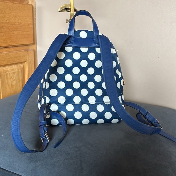Kate Spade Navy and White Polka Dot Backpack - Picture 8 of 13
